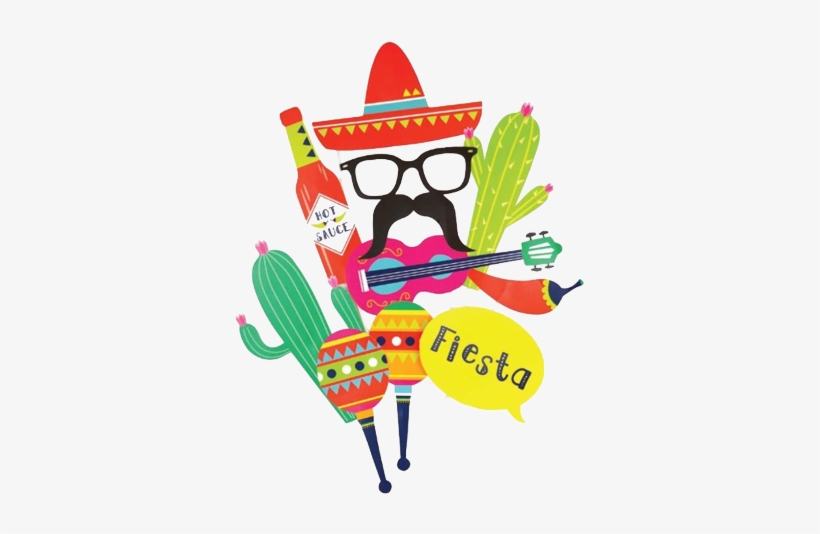 Fiesta Photo Props - Mexican Props, transparent png download