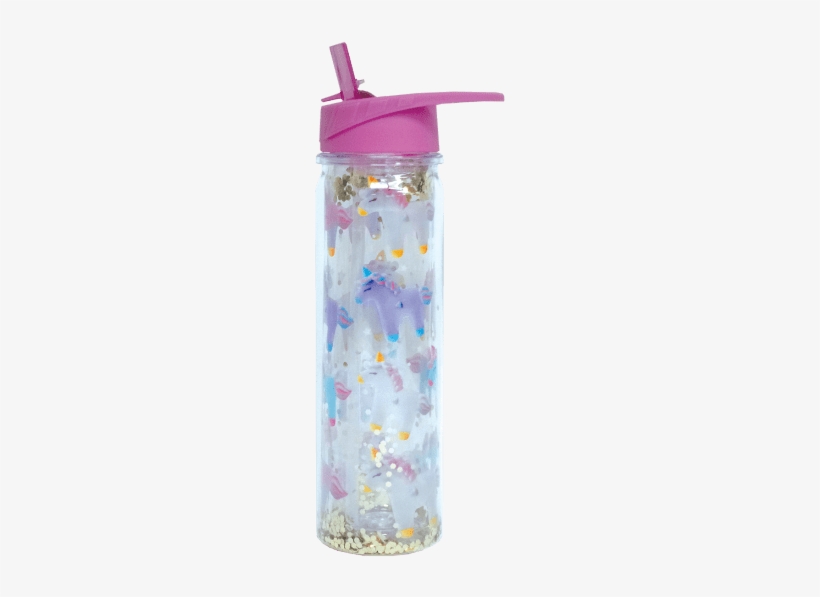 Picture Of Unicorns And Stars Water Bottle - Unicorn Water Bottle, transparent png download