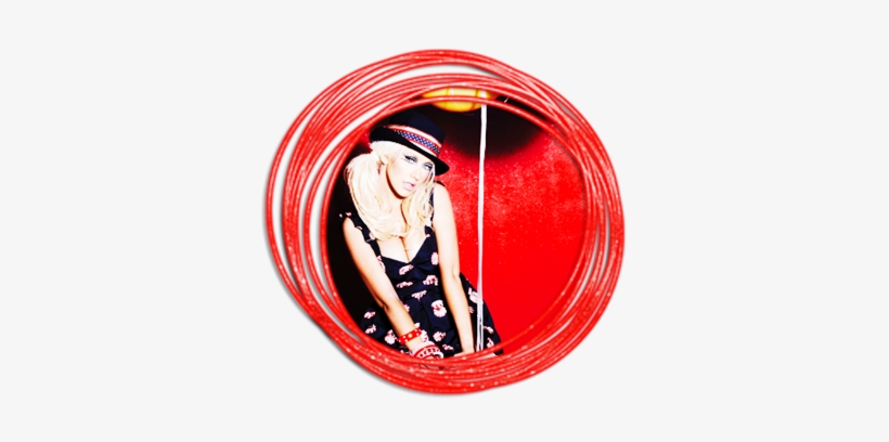 Circulo Png Rojo - Christina Aguilera 2009, transparent png download