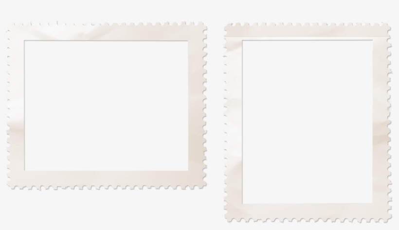 Postage Stamp Border Wrinkled - Paper, transparent png download