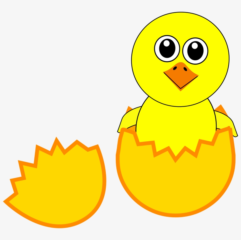 Free Cartoon Newborn Chick Clip Art - Science, transparent png download