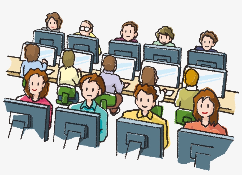 Computer Users Computer User Cartoon Png Group Of Computer Users PNG