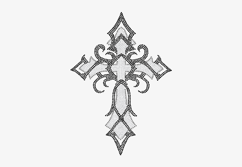 20" Tribal Clear Cross - Tatuajes De Cruces Templarias, transparent png download