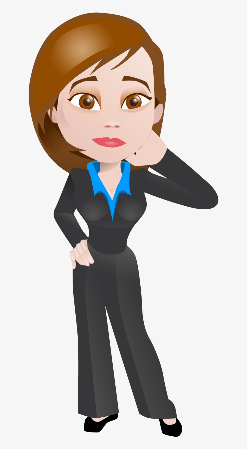 Business Woman With Confused - Unrecognised And Unaccounted Work, transparent png download
