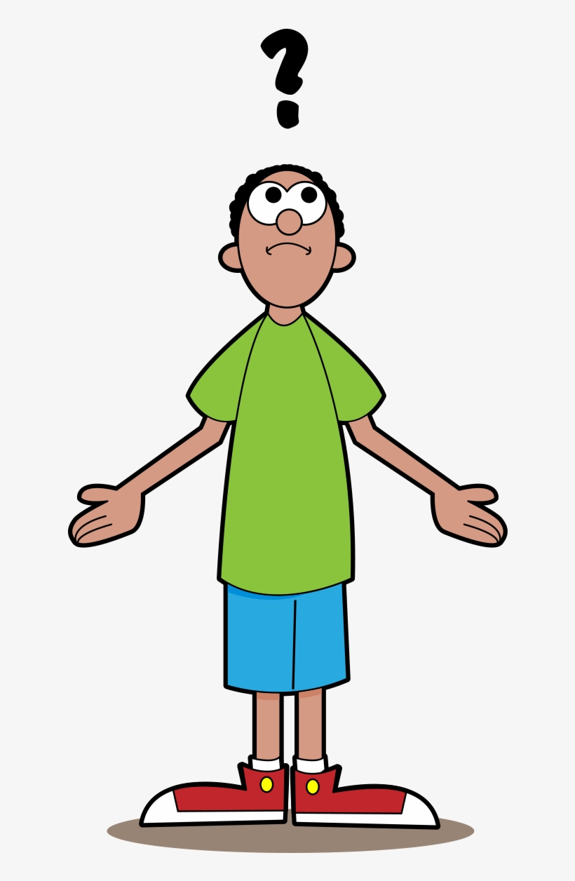 Graphic Transparent Cartoon Of A Person In Dry Area - People Wondering Cartoon, transparent png download