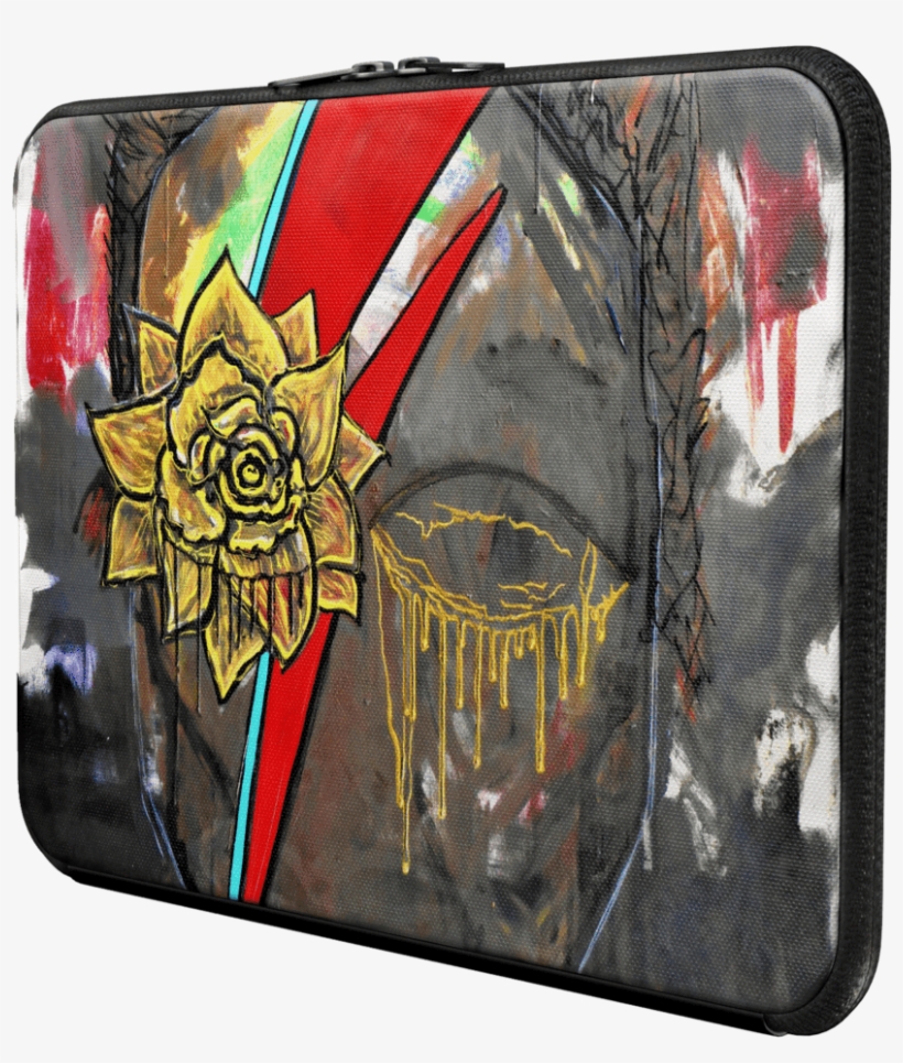 David Bowie Macbook Cover - Floral Design, transparent png download