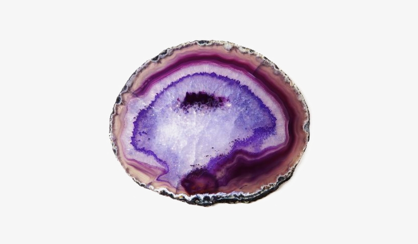 Strength & Courage - Purple Agate, Glass, And Silver-beaded Necklace, transparent png download