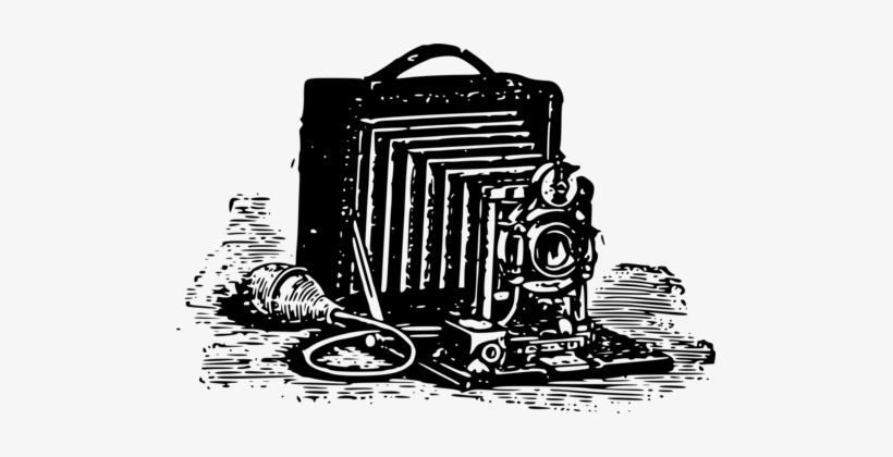 Photographic Film Camera Black And White Computer Icons - Clip Art, transparent png download