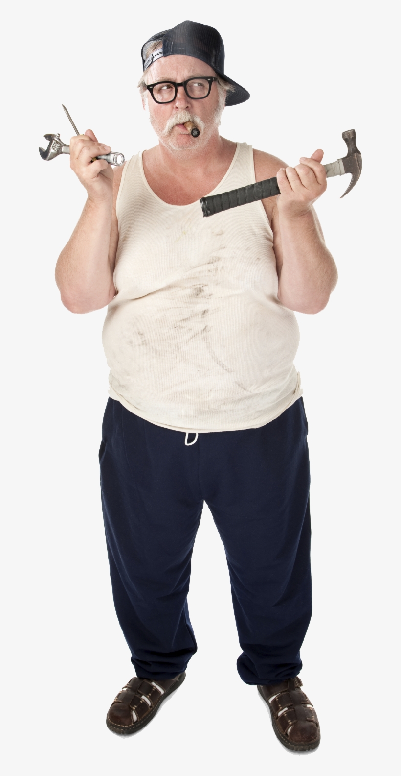 Image Of Confused Do It Yourself Individual With Tools - Chuck In A Truck, transparent png download