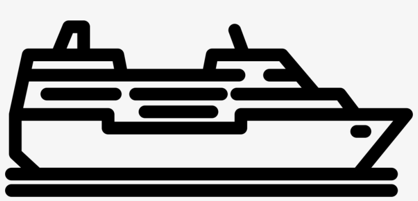 Cruise Ship - - Cruise Ship Black Icon Png, transparent png download