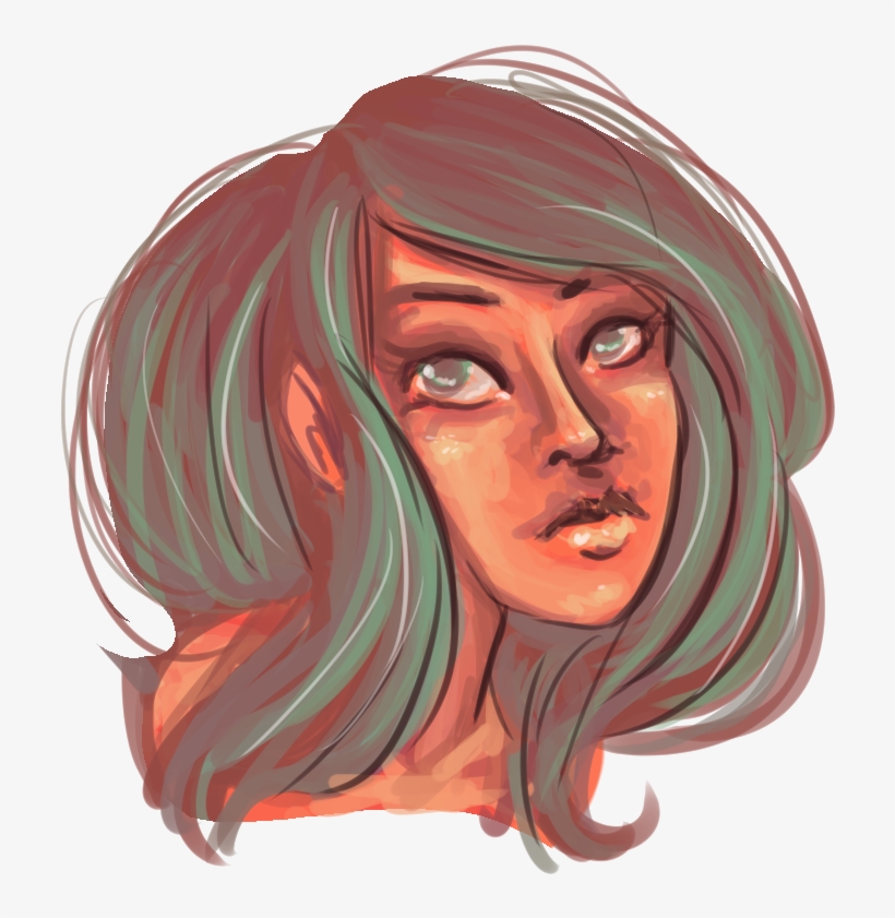 I Like The Hair But Not The Face - Sketch, transparent png download