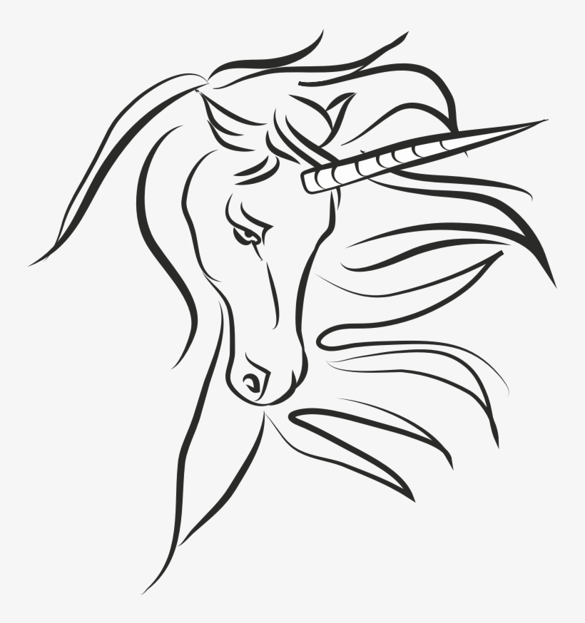Medium Image - Unicornio Para Colorear, transparent png download