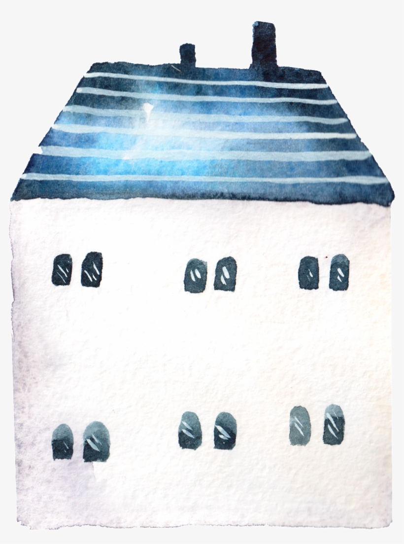 Hand Painted A White House Png Transparent - House, transparent png download