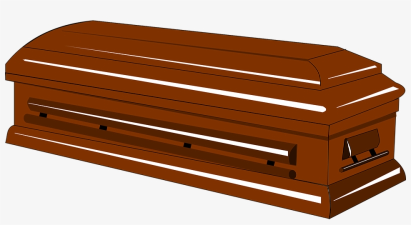 Burial Casket Coffin - Clip Art Coffin, transparent png download