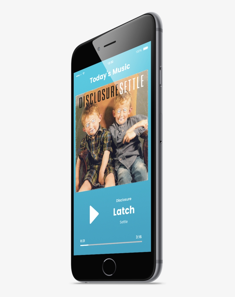 Mai Playing Today's Music On Iphone - Disclosure - Settle (music Cd), transparent png download