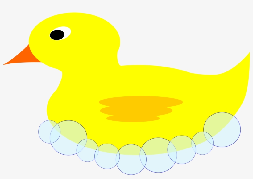 This Free Icons Png Design Of Rubber Ducky In Bubbles, transparent png download