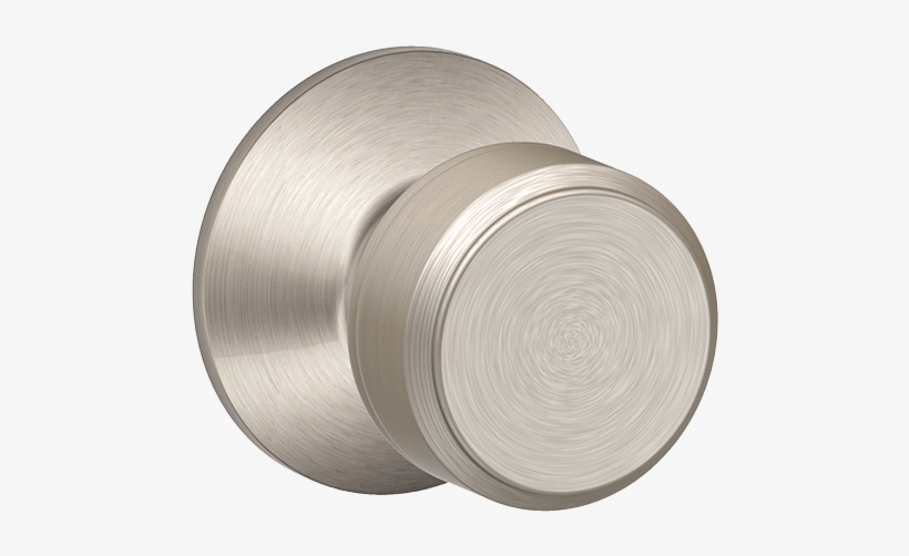 1507236657427 - Schlage F40 Bwe 626 Bowery Privacy Lock Knob, Satin, transparent png download