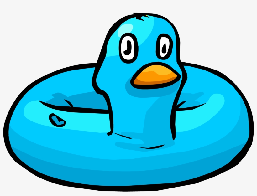 Blue Duck - Club Penguin Duck Floatie, transparent png download