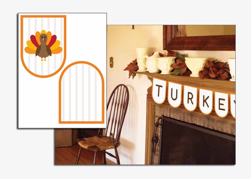 Thanksgiving Banner - Fireplace, transparent png download