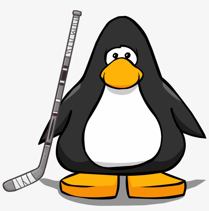 Riley's Hockey Stick On A Player Card - Club Penguin Fishing Png, transparent png download