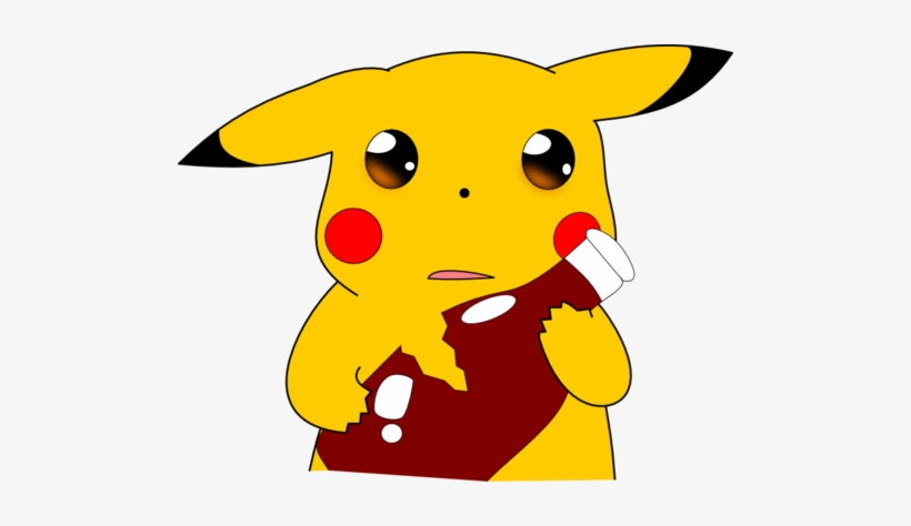 Cade On Twitter - Sad Pikachu Broken Ketchup, transparent png download