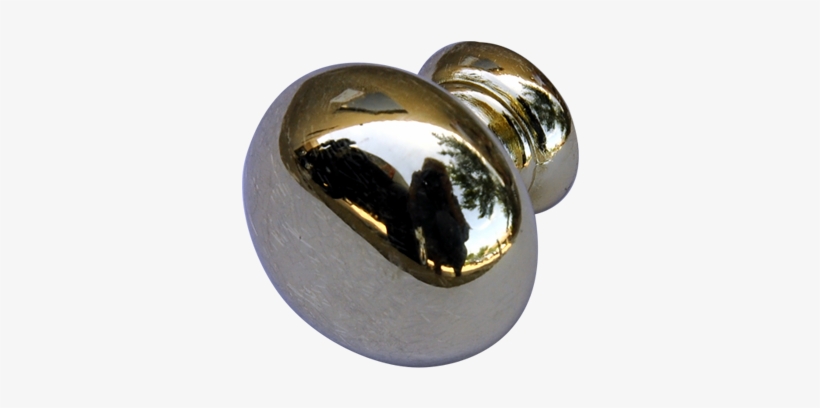 Polished Brass Round Knob - Brass, transparent png download
