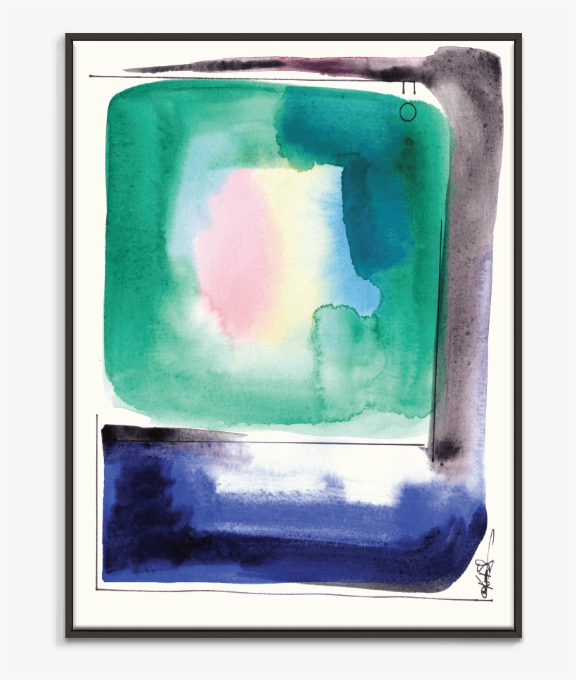 Kathy Morton Stanion Watercolor Abstraction - Artist Lane Watercolor Abstraction 128 By Kathy Morton, transparent png download