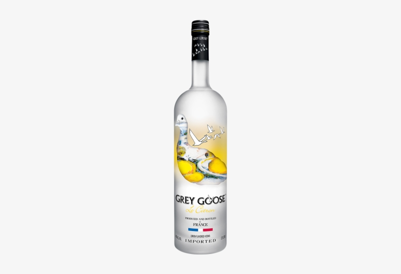 Grey Goose Le Citron Flavoured Vodka, transparent png download