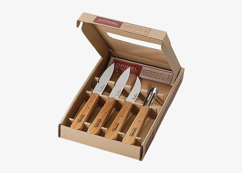Essential Set Of Kitchen Preparation Knives - Couteau De Cuisine Opinel, transparent png download