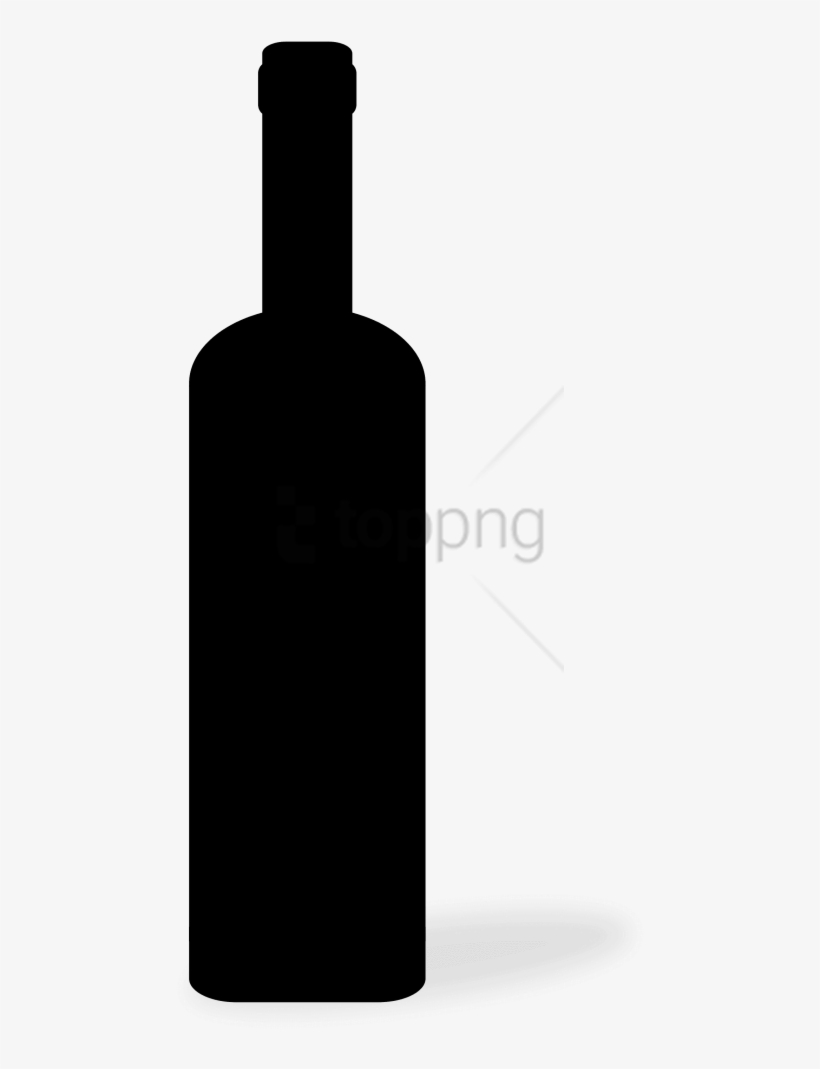 Free Png Wine Bottle Silhouette Png Image With Transparent - Glass Bottle, transparent png download