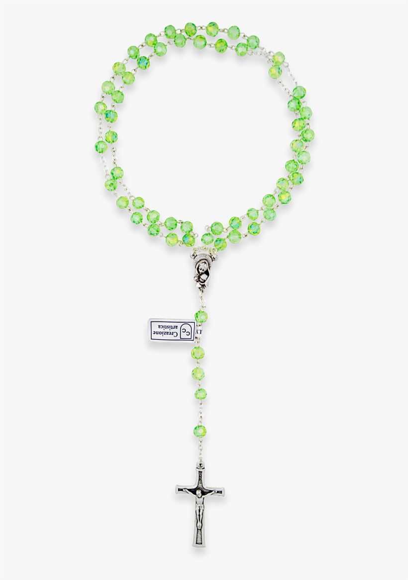 Jade Rosary Beads - Christian Cross, transparent png download