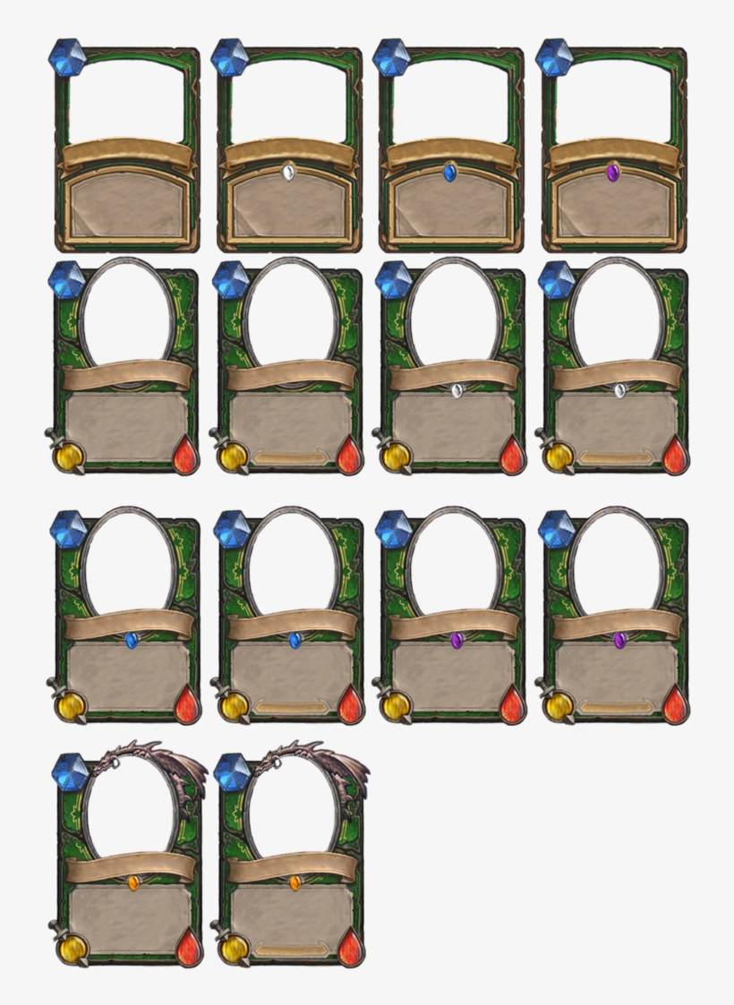 747 X 1069 4 - Hearthstone Blank Card, transparent png download