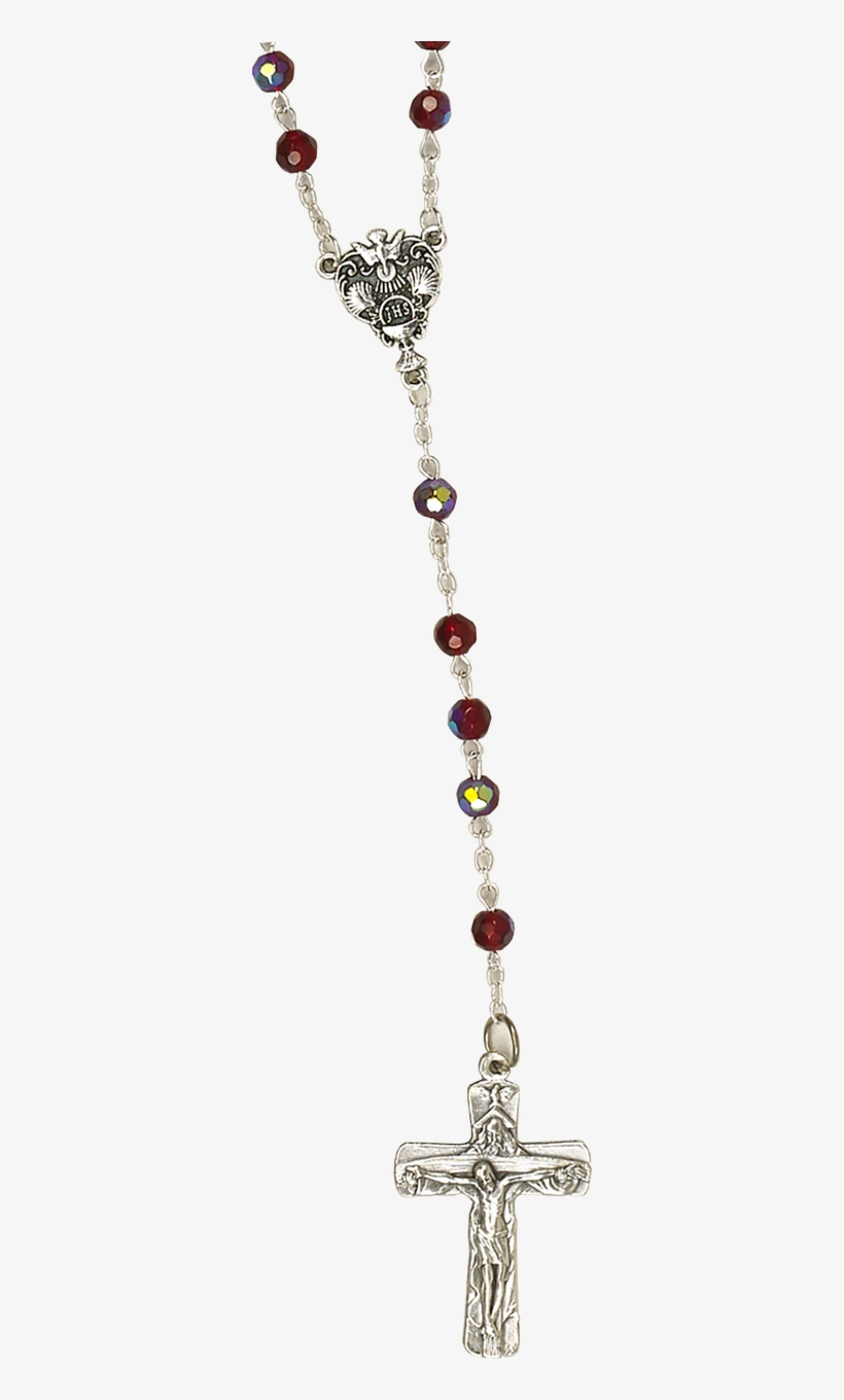 Red Glass Rcia Rosary - Earrings, transparent png download