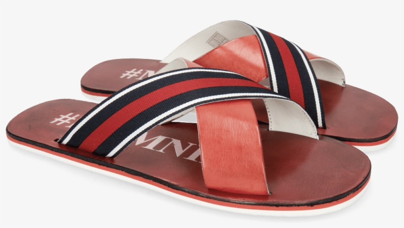 Sandals Sam 5 Ruby Strap Red Blue - Slipper, transparent png download