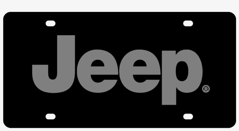 Jeep Black License Plate - Jeep, transparent png download