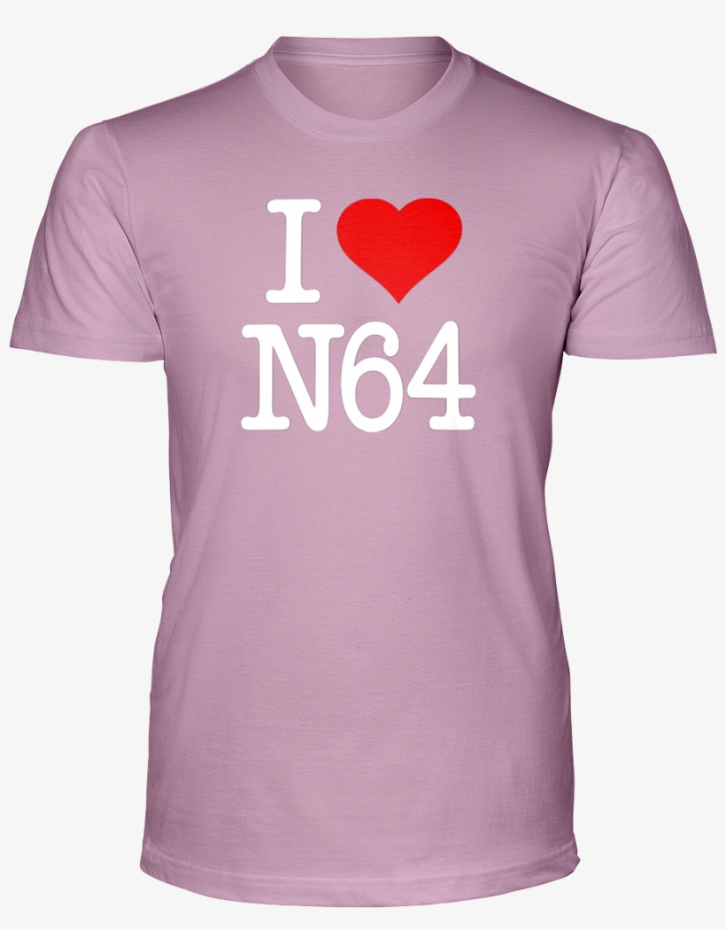 I Love N64 - Active Shirt, transparent png download