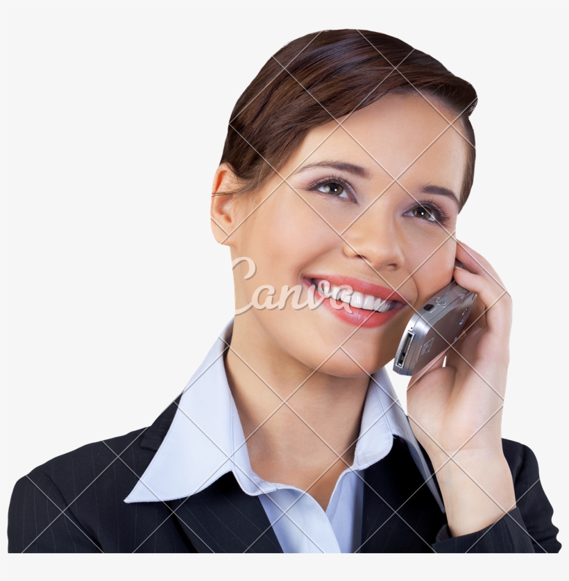 Businesswoman Talking On The Phone Isolated Photos - Girl, transparent png download