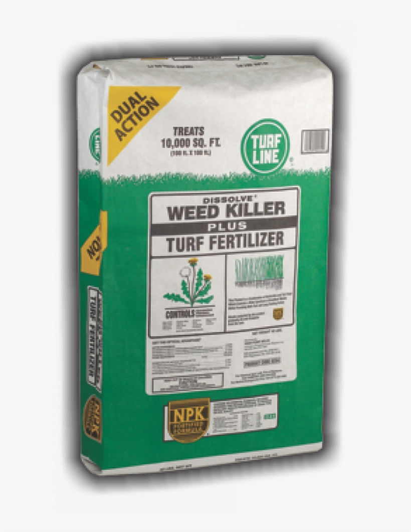 Turfline Dissolve Weed Killer Lawn Fertilizer 10m - Natural Foods, transparent png download