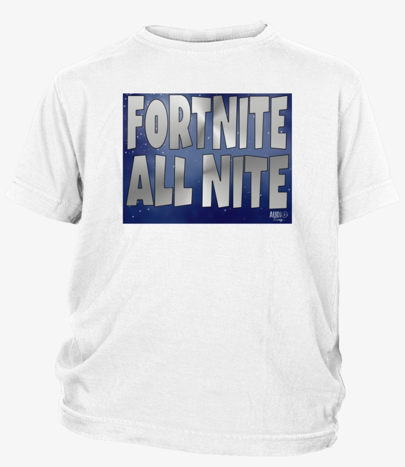 Fortnite All Nite Youth T-shirt - Active Shirt, transparent png download
