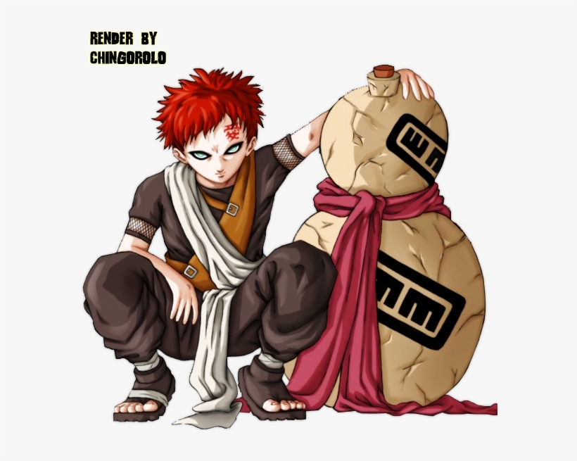 Gaara Render Photo - Gaara Du Desert Naruto, transparent png download