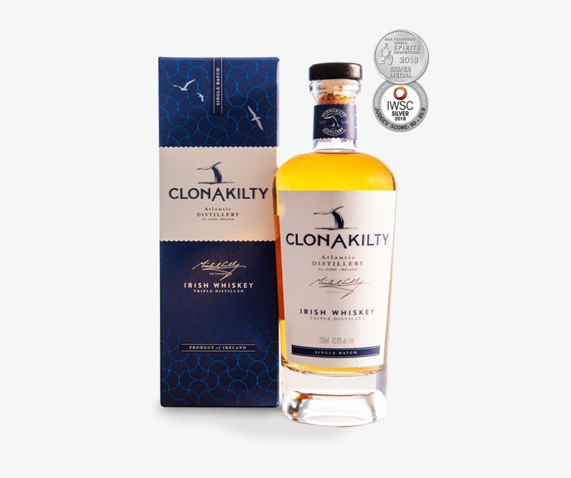 Clonakilty Single Batch Irish Whiskey Is A Premium - Glass Bottle, transparent png download