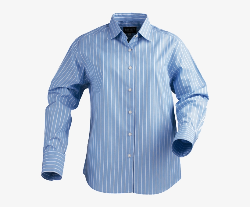 Virginia Ladies Cotton Business Shirt - Long-sleeved T-shirt, transparent png download