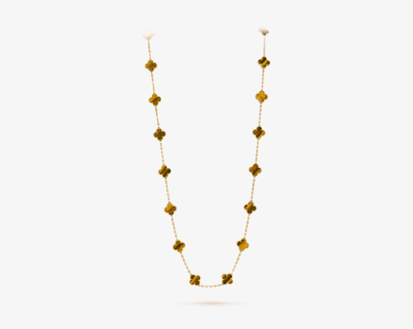 Vintage Alhambra Long Necklace, 20 Motifs - Chain, transparent png download