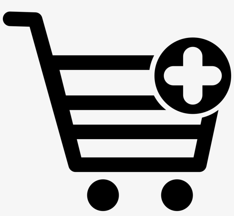 Png File - Shopping Cart Plus Icon, transparent png download