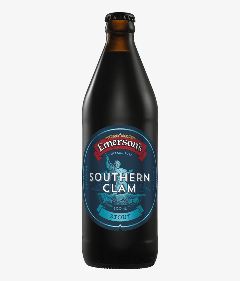 Emerson's Southern Clam Stout 500ml Bottle - Emerson's Southern Clam Stout, transparent png download