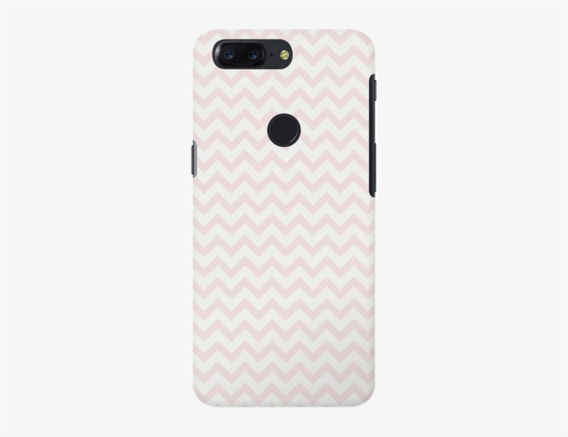 Light Pink Chevron Pattern Oneplus 5t Case - Mobile Phone Case, transparent png download