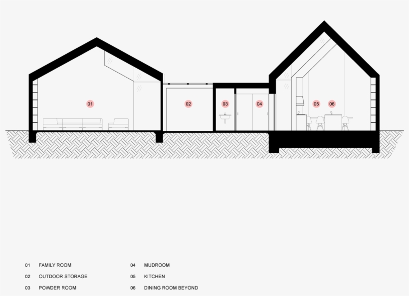 -ojai Cross Section - House, transparent png download
