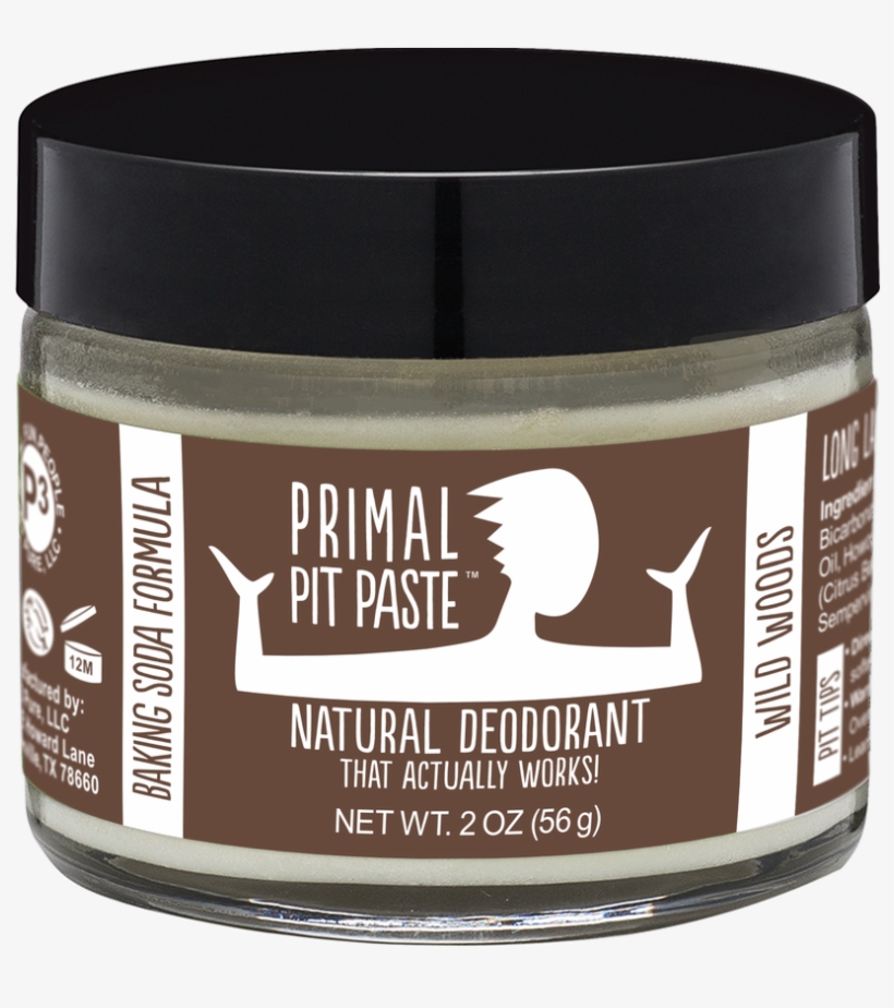 Baking Soda Wild Woods Natural Deodorant Jar - Primal Pit Paste, transparent png download