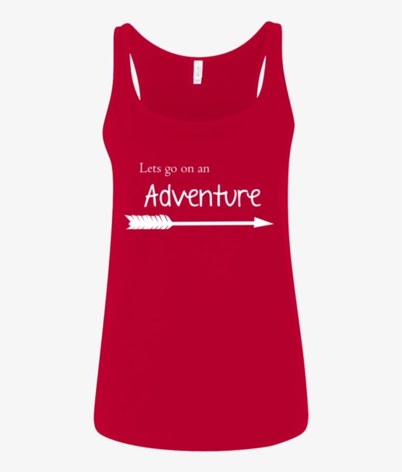 Let's Go On An Adventure Red Tank - Active Tank, transparent png download