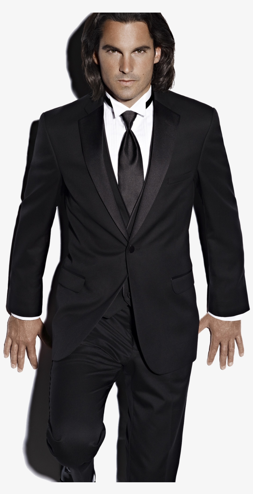 Black Tuxedo Suit Free Desktop Background - Tuxedo, transparent png download